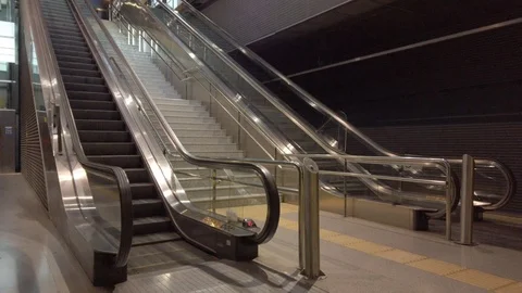 Escalators Moving Video stock 120286261