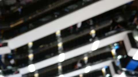 Escalators in shopping mall Stock-Footage 133194585