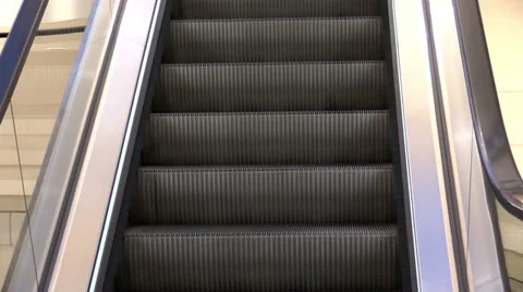 The  escalators stairway inside Stock Footage 36282133