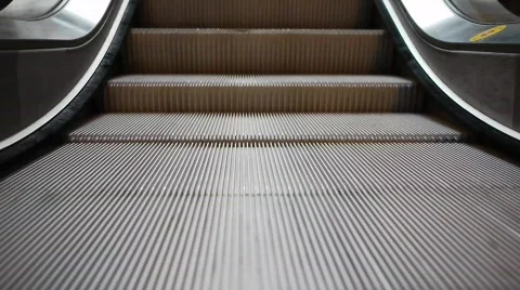 Escalators Upstairs Stock Footage 661718