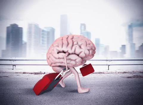 Escape brain Stock Illustration