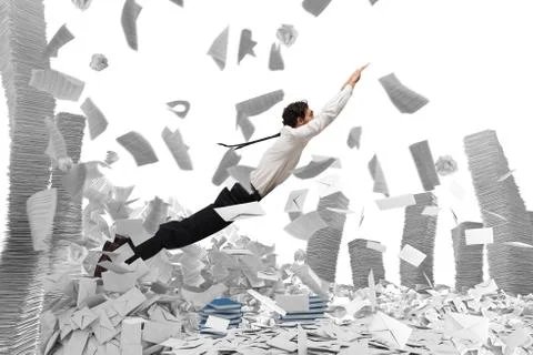 Escape from bureaucracy 스톡 사진