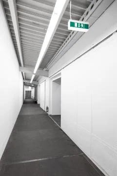 Escape corridors underground Stock Photos