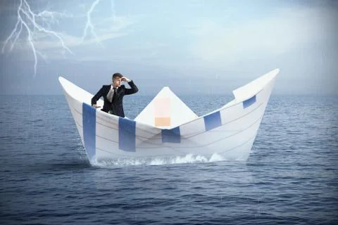 Escape from the crisis Stock Photos