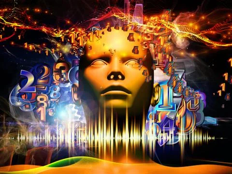 The Escape of Digital Science Stock-Illustration