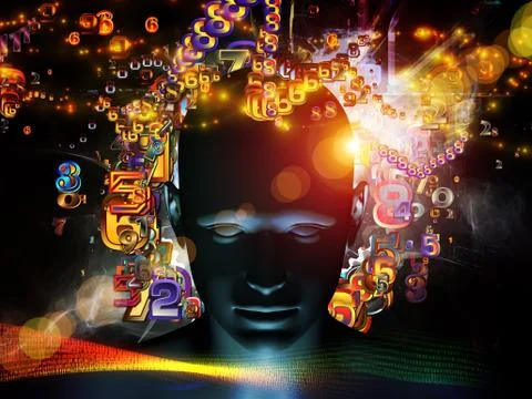 The Escape of Digital Science Stock-Illustration