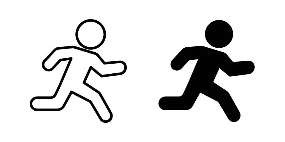 Escape icon set. Vector EPS 10 Stock Illustration