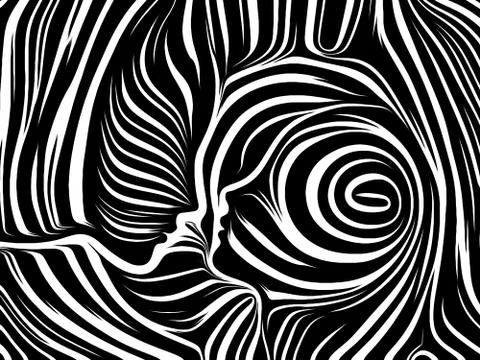 The Escape of Inner Lines Stock Illustration