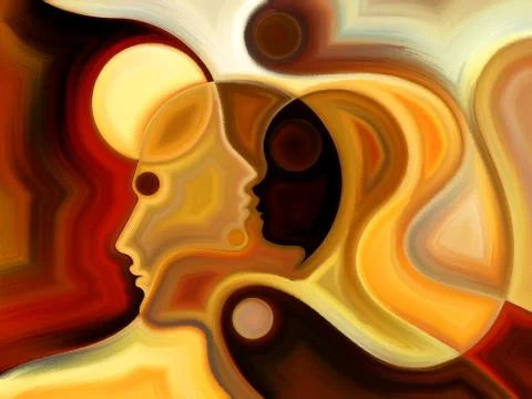 The Escape of Inner Paint Illustrazione stock