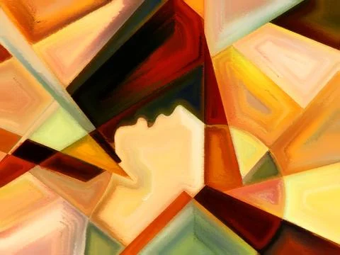 The Escape of Inner Paint Stock Illustration