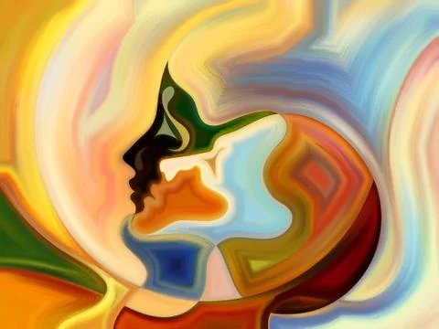 The Escape of Inner Paint Stockillustratie