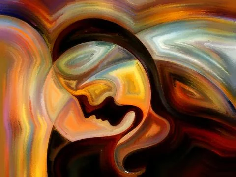 The Escape of Inner Paint Stock Illustration