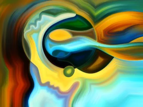 The Escape of Inner Paint Stockillustratie