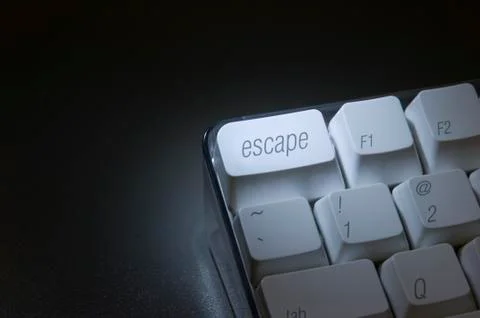 Escape key close-up Stock-Fotos