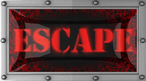 Escape on led Stock Footage 8717397
