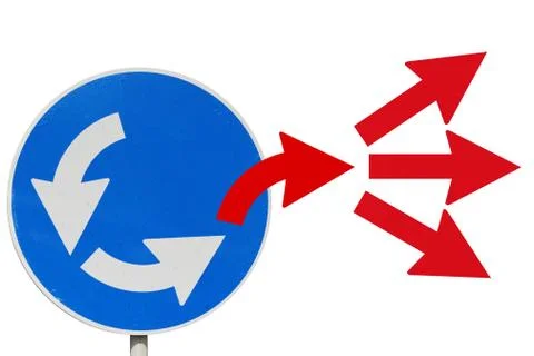 Escape from loop. be leader Stock Illustration