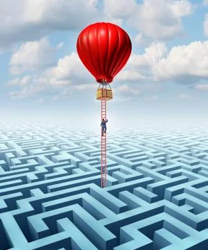 Escape opportunity Illustrazione stock