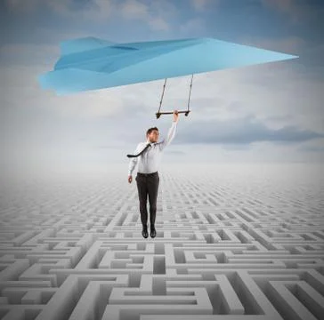 Escape from problems 스톡 사진