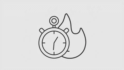 Escape room line animation set Stock Footage 325399902