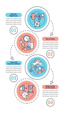 Escape room winning methods vertical infographic template 스톡 일러스트