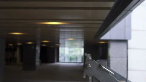 Escape Sling is in a public place. Use for fire escape. Video stock 165895495