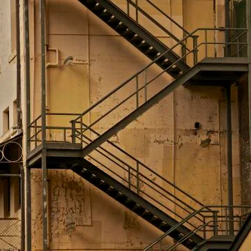 Escape stairs Stock Photos