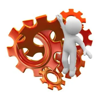 Escape from technology Stock Illustration