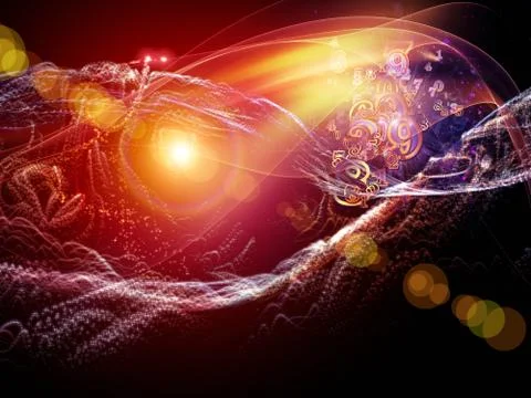 The Escape of Virtual World Illustrazione stock
