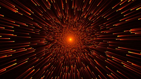 Escaping Away From Deepspace Collapsing Black Hole Stock Footage 143901272