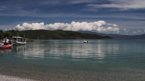 Escaping to magnificent island Stock Footage 40353366