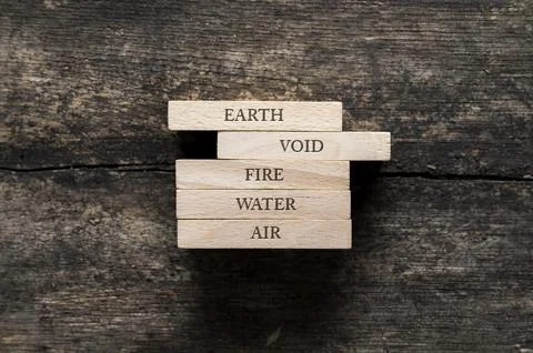 The escaping Void: Elements in balance Stock Photos