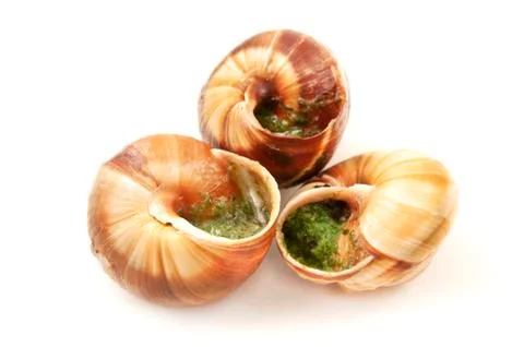 Escargots a la Bourguignonne Stock Photos