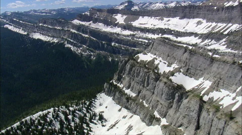 Escarpment On Continental Divide Stock Footage 65437381