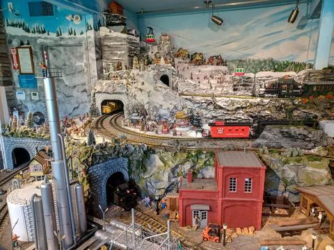 Escarpment Train Exhibit Display Stock Photos