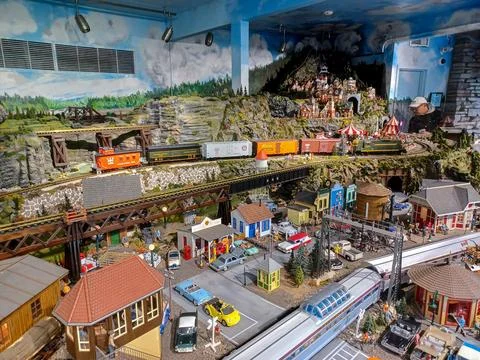 Escarpment Train Exhibit Display 스톡 사진