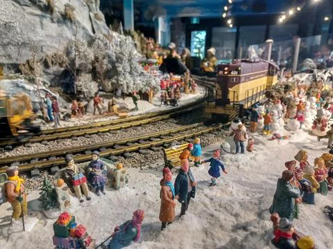 Escarpment Train Exhibit Display Foto stock