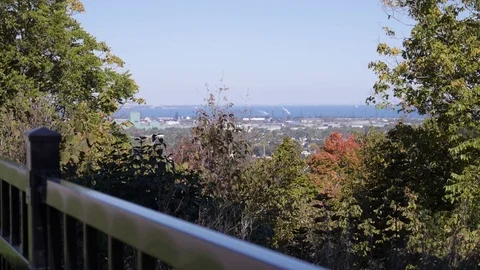 Escarpment view Hamilton Ontario Stock Footage 70069641
