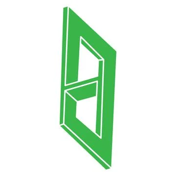 Escher paradox geometry logo. Optical illusion objects. Sacred geometric figure Stockillustratie