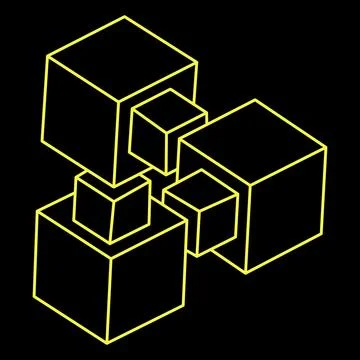 Escher paradox. Impossible optical illusion shape. Optical art object Stock Illustration