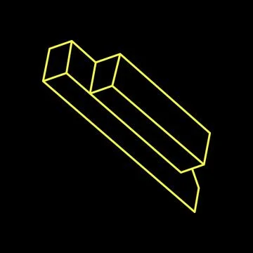 Escher style. Impossible objects. Line geometric shape. Optical illusion figure 스톡 일러스트