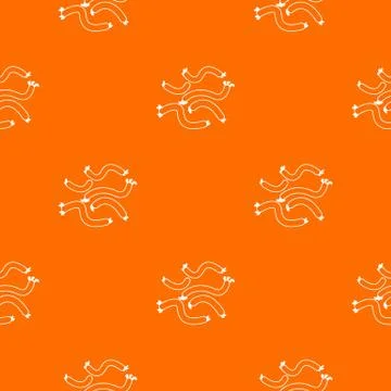 Escherichia coli virus pattern vector orange Stock Illustration