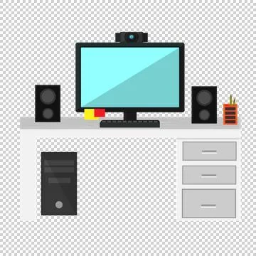 Escritorio Ilustración de archivo