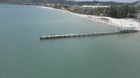 Escuna Pirata,  Canasvieiras, Florianópolis. Stock Footage 238953353