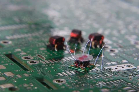 ESD sparks over RF electronics components Stock-Fotos