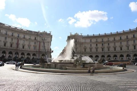 Esedra Square Stock Photos