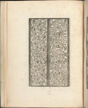 Esemplario di lavori, page 3 (verso) August 1529 Nicol Zoppino Italian Publ.. Stock Photos