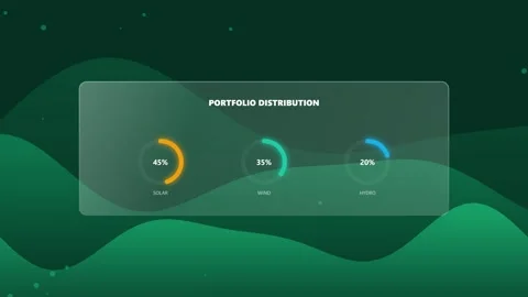 Esg Investment Growth Data Visualization Tracking a Sustainable Energy Port.. 動画素材 347278022