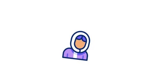 Eskimo Animated Icon Stock Footage 320233048