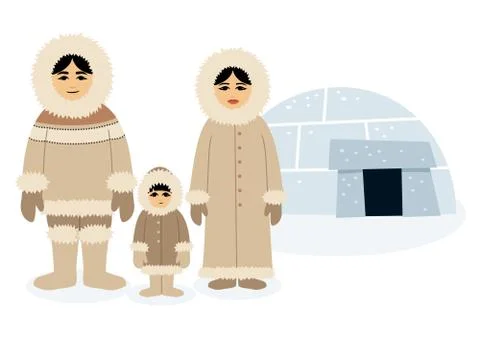 Eskimos Stock Illustration