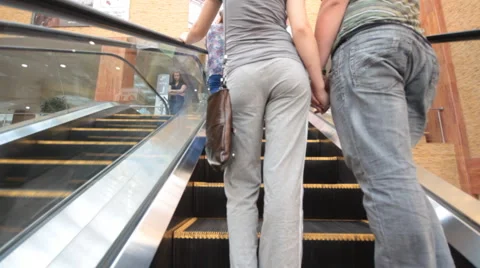 Eskolator at the mall Stock Footage 6233441